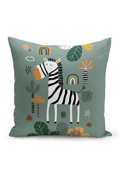 Filamente Children's Baby Room Digital Printed Throw Pillow Cover