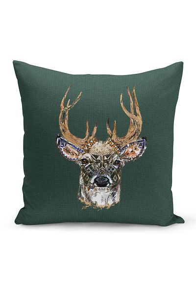 Filamente New Year Christmas Pattern Double Sided Digital Printed Throw Pillow Cover