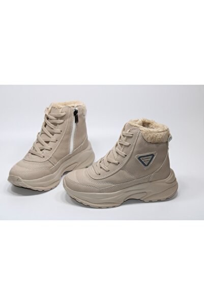 casso Ortopedik Hafif Taban Fermuarlı Kolay Giyim Yüksek Kalın Taban Kız Çocu...