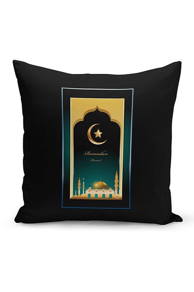 Filamente Husă de pernă cu model special Ramadan, imprimată digitală, pe două fețe