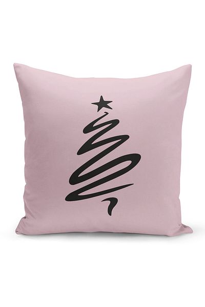 Filamente New Year Christmas Pattern Double Sided Digital Printed Throw Pillow Cover