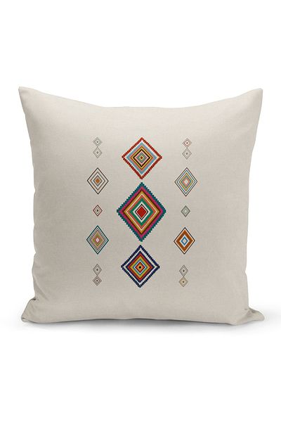 Filamente Ramadan Special Patterned Double Sided Digital Printed Throw Pillow Cover
