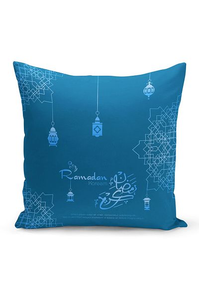 Filamente Husă de pernă cu model special Ramadan, imprimată digitală, cu două fețe