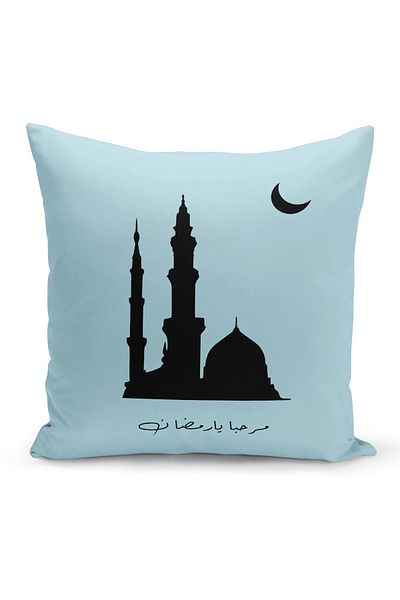 Filamente Husă de pernă cu model special Ramadan, imprimată digitală, pe două fețe