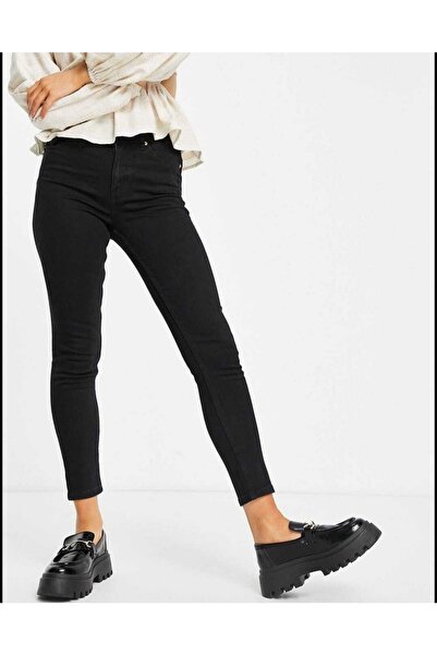 LİMABEL Eka Xst Чорні Невицвітаючі Скінні Джинси Жіночі З Високою Талією Power Likra З Ефектом Стягування