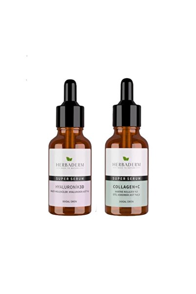 Herbaderm Super Serum Hyaluronık 3d 30 Ml Ve Collagenc+c 30 Ml