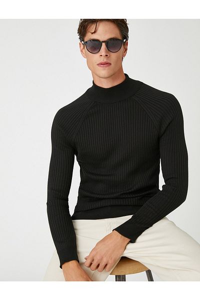 Koton Basic Knitwear Sweater Half Turtleneck