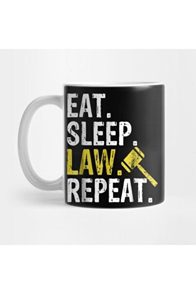 Öz Kupa كوب هدية لمحامي المدرسة من Eat Sleep Law Repeat
