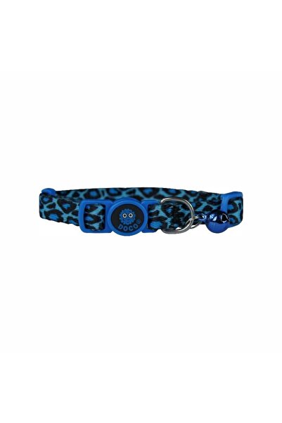 Doco Blue Patterned Safety Cat Collar