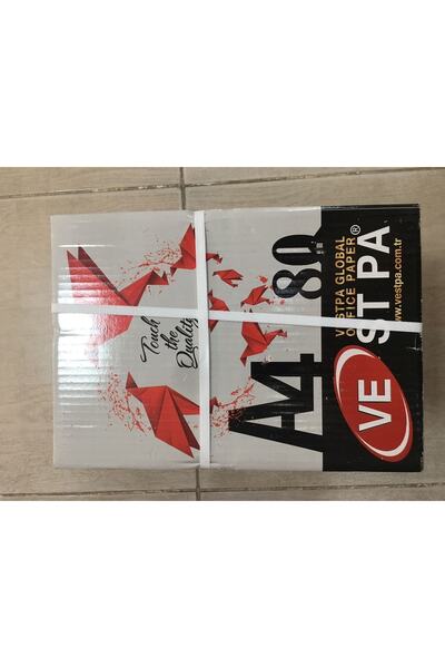 Vestpa White A4 Copy Paper 500 Sheets 80 Grams Box 5 Packs 2500 Sheets