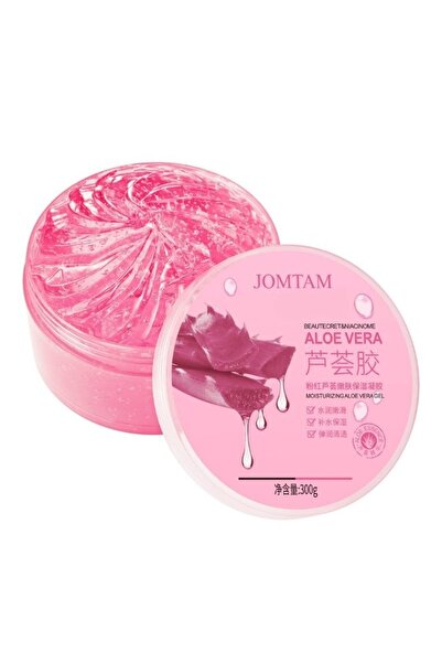 JOMTAM Pembe Aloe Vera Ve Kiraz Çiçeği Çok Amaçlı Doğal Nemlendirici Jel 300 ...