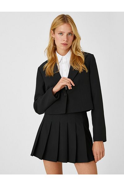 Koton Blazer - Schwarz - Relaxed Fit