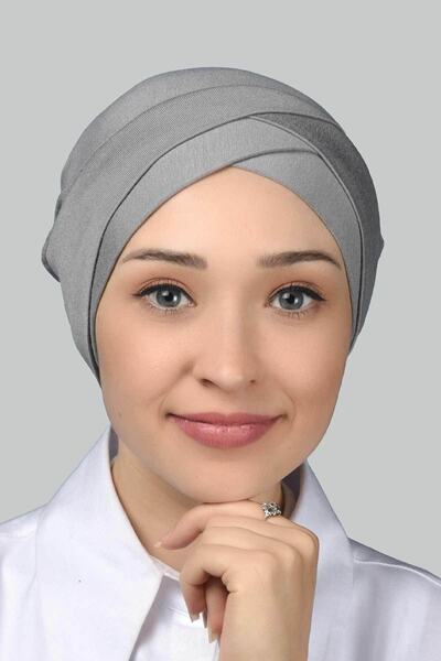 Altobeh Four-Band Cross Exterior Clipboard Ready Turban Jersey - Gray
