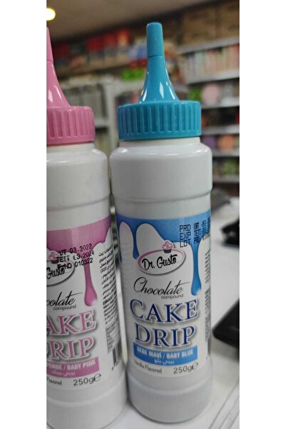 Dr. Gusto Dr Gusto Metalik Drip Kokolin Çikolata Bebe Mavi (250 Gr)