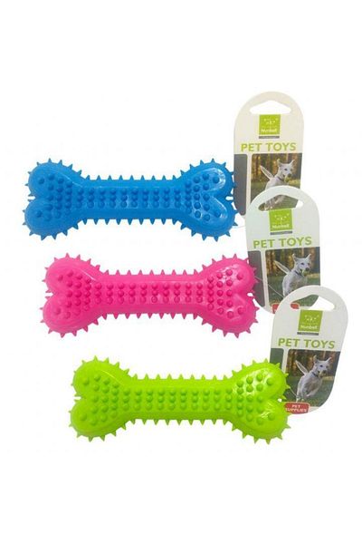 Nunbell Dog Toy Teeth Scratching Plastic Bone 15 Cm