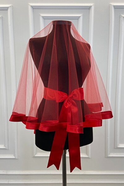 ZEYMERADE طقم حجاب حناء أحمر واسع طقم حجاب زفاف طقم حناء ليلة زفاف زفاف