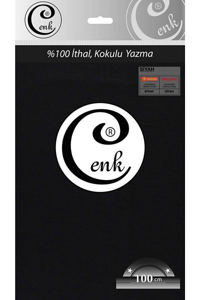 Cenk Culoare uni 100 cm Geantă de scris - 0301 - 999-negru-50