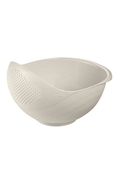 Melkan Home Multi-Purpose Strainer & Rice Strainer 3 Liter Cream