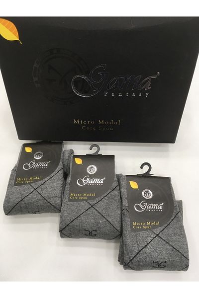 Gama Çorap 3 τεμάχια Micro Modal 100% Φυσικές Χοντρές Χειμερινές Ανδρικές Κάλτσες χωρίς νάιλον