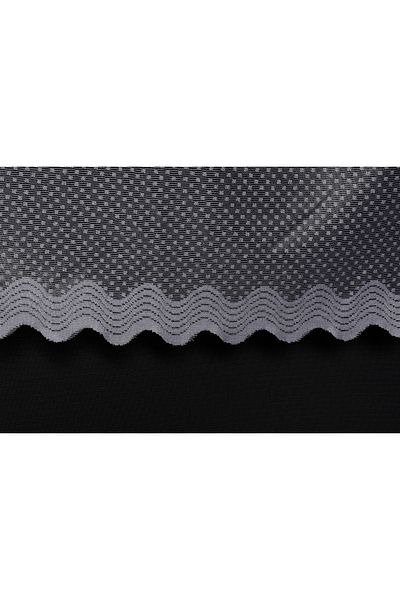 AKÇA TEKSTİL Sparse Pointed Off White Color Single Wing Ready Planted Pleated Background Curtain 300*260 Cm