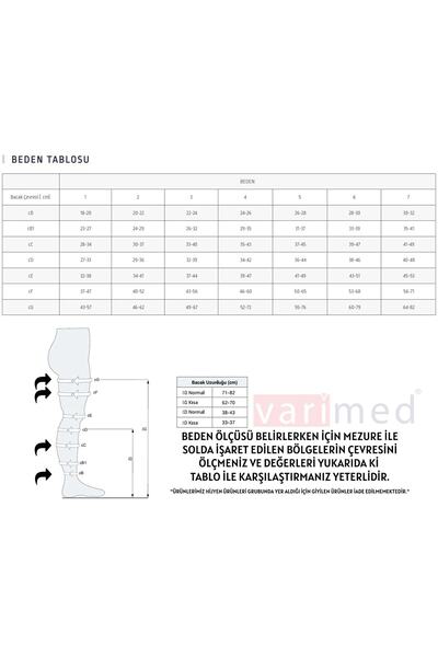 Varimed 7150 Comfort Ccl1 Hafif Basınç Hamile Külotlu Açık Burun Normal Boy Çorabı 18-21 Mmhg