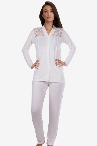 AYYILDIZ 59469 Set pijama ecru