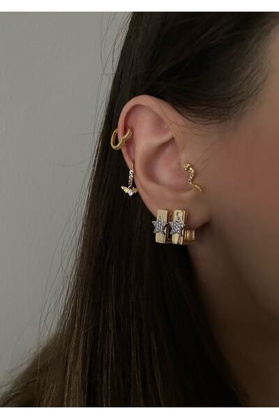 Women's Square Star 2-Piece Earrings