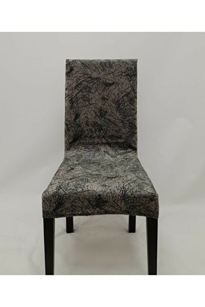 KARAHANLI غطاء كرسي من الحرير المخملي ذو اللون المدخن، غطاء رقمي واحد من اللي...