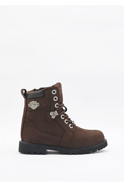 Harley Davidson Cizme Harley-davidson Arles pentru copii din nubuc maro închis