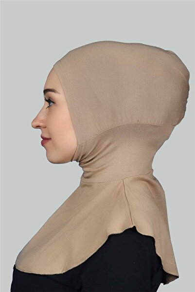 Altobeh Women's Hijab Practical Neck Collar Hijab - Athlete Bonnet - Dark Beige