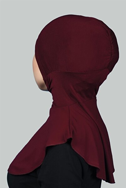 Altobeh Women's Hijab Practical Neck Collar Hijab - Sportsman Bonnet - Burgundy