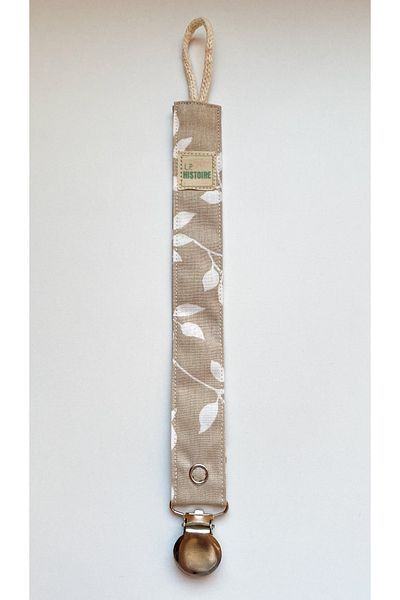 Le Petite Histoire Pacifier Hanger - Pacifier Chain 100% Cotton - Washable