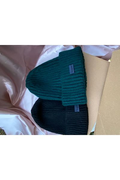 laviyonsa 2-Piece Knitted Wool Winter Beanie