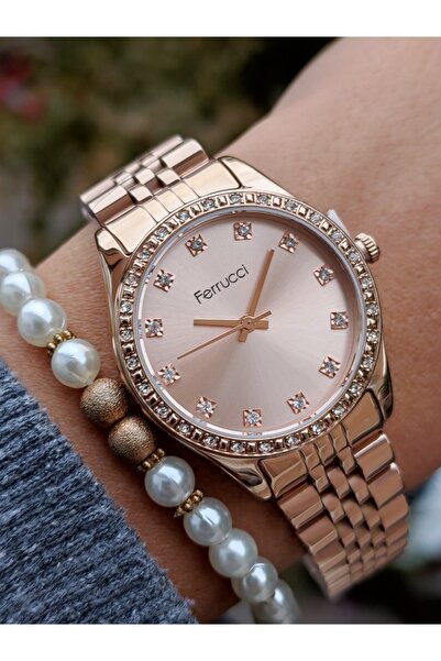 Ferrucci Kadın Kol Saati+bileklik Hediyeli