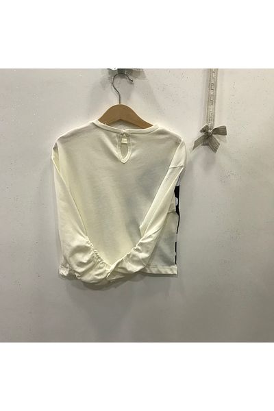 Çikoby Girl's T-Shirt with Elastic Sleeves