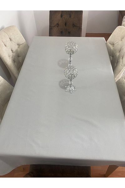 NATURAL HOME Gray Tablecloth Design