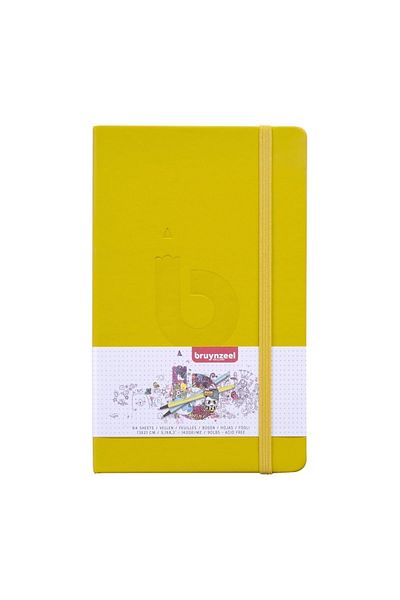 Bruynzeel Painting Drawing Notebook 13 X 21 Cm - 140 Gr64 YprYellow Hard Cover