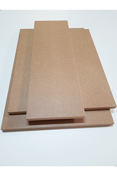 DFN WOOD Mdf Plaka Panel 50 Cm X 90 Cm - 18 Mm Kalınlık Mdf Tabaka Arkası Bey...