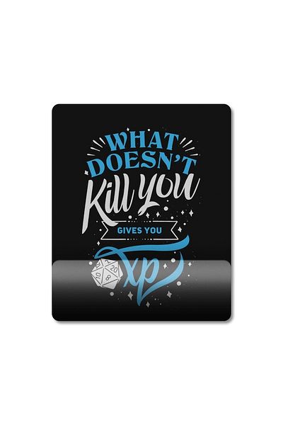 Pixxa What Doesn't Kill You Gives You Xp - Gamer Dnd Frp نموذج لوحة الماوس مع دعم المعصم - 1