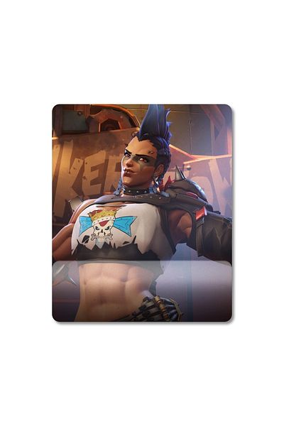 Pixxa Overwatch 2 - موديل لوحة ماوس Junker Queen مع دعم للمعصم - 1
