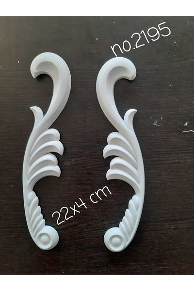 DERYA DESİNG ART Paintable Flexible Sconce No:2195 Wood, Furniture Renovation 22x4cm