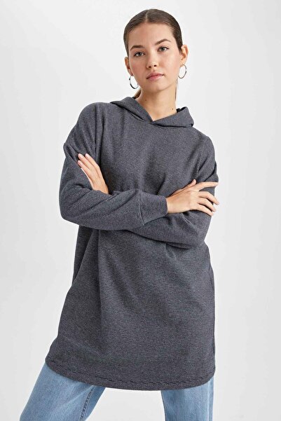 DeFacto Regular Fit Uzun Kollu Tunik