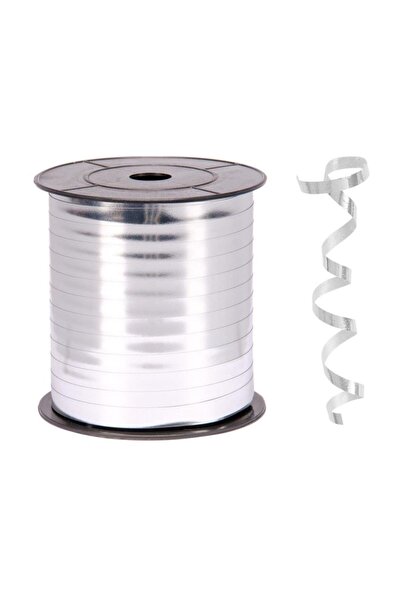 Genel Markalar Metalik Gümüş Renk Rafya 8 Mm X 200 M