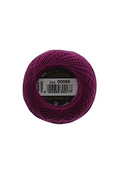 domino خيط تطريز كوتون بيرل 5 جرام رقم: 12