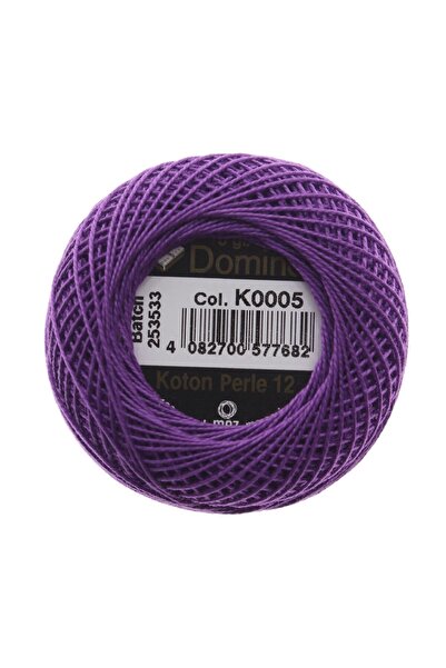domino خيط تطريز كوتون بيرل 5 جرام رقم: 12