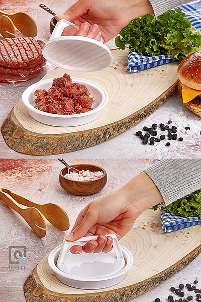 QNİAY Hamburger And Meatball Shaper Practical Meatball Mold Meat Grill Barbecue Barbecue Picnic Camping Meatball