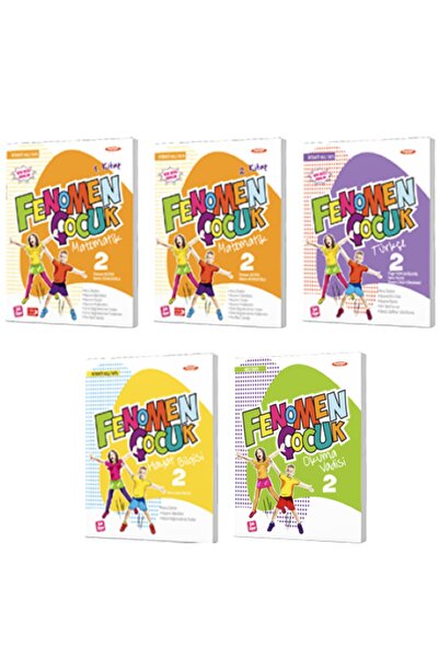 Kurmay Yayınevi Fenomen Çocuk 2. Sınıf 5’li Set Matematik 1. Kitap+matem. 2. ...