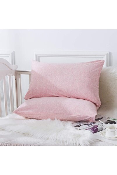 İzgi Concept Bebek Yastık Kılıfı Seti 2 Adet Pembe %100 Pamuklu Kapaklı 35x45 - Premium Quality Baby Pillow Cover