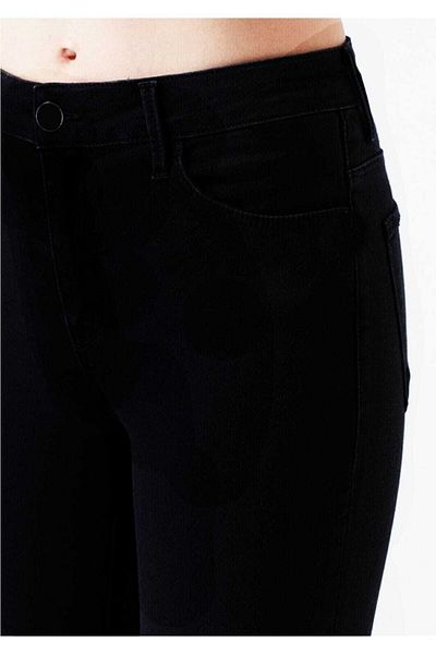 SANTA BELLA Night Htc Black Colorfast Skinny Jeans Femei Talie înaltă Power Lycra Gathering
