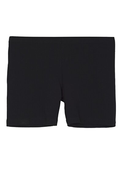 BSM Women's Black Modal Cotton Soft Short Tights